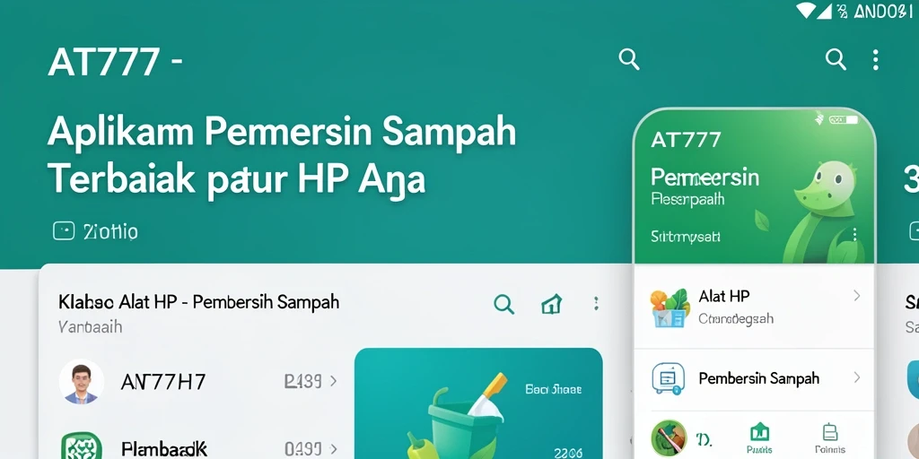 Tampilan antarmuka AT777 yang intuitif dan bersih.