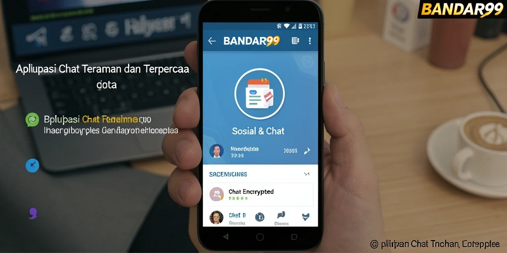 Antarmuka modern BANDAR99 menampilkan chat terenkripsi yang aman.