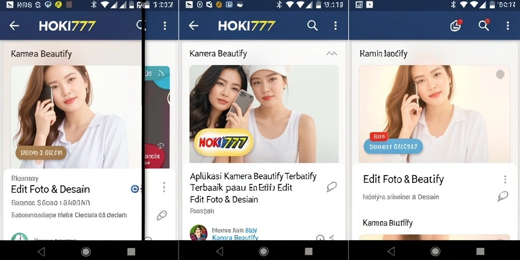 Antarmuka HOKI777 yang bersih dan mudah digunakan untuk edit foto.
