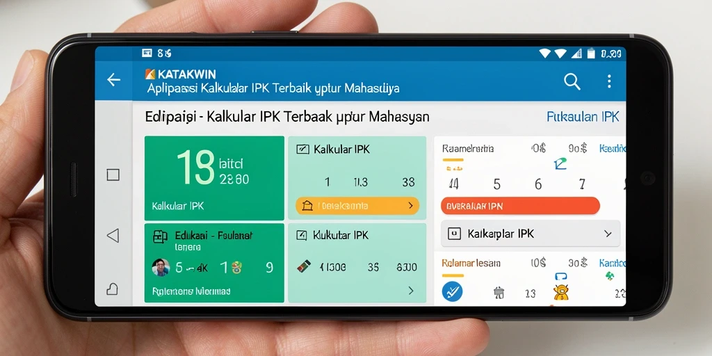 Tampilan antarmuka pengguna KATAKWIN yang sederhana dan mudah digunakan.