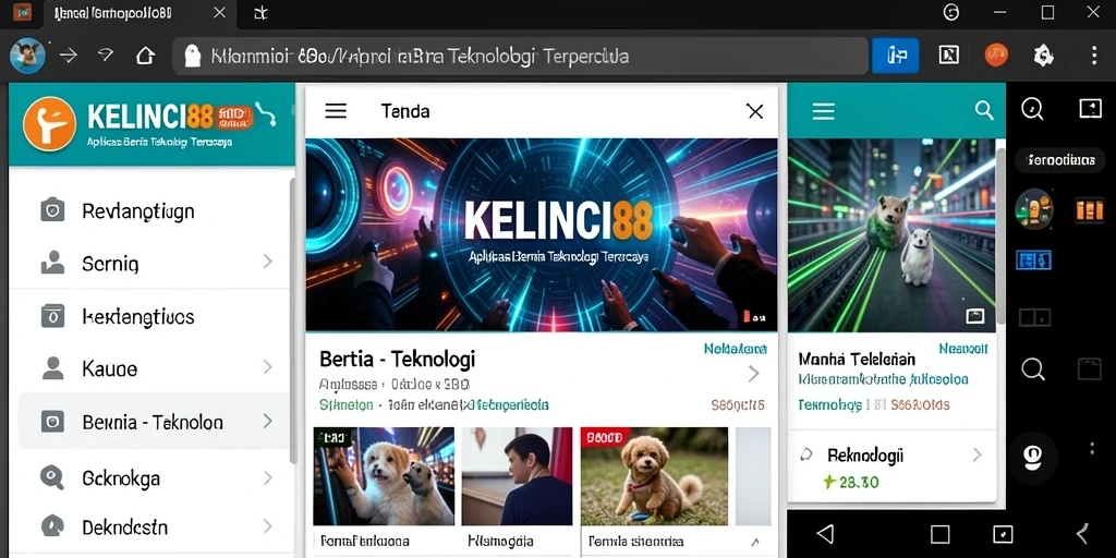 Tampilan antarmuka KELINCI88 yang modern dan intuitif.