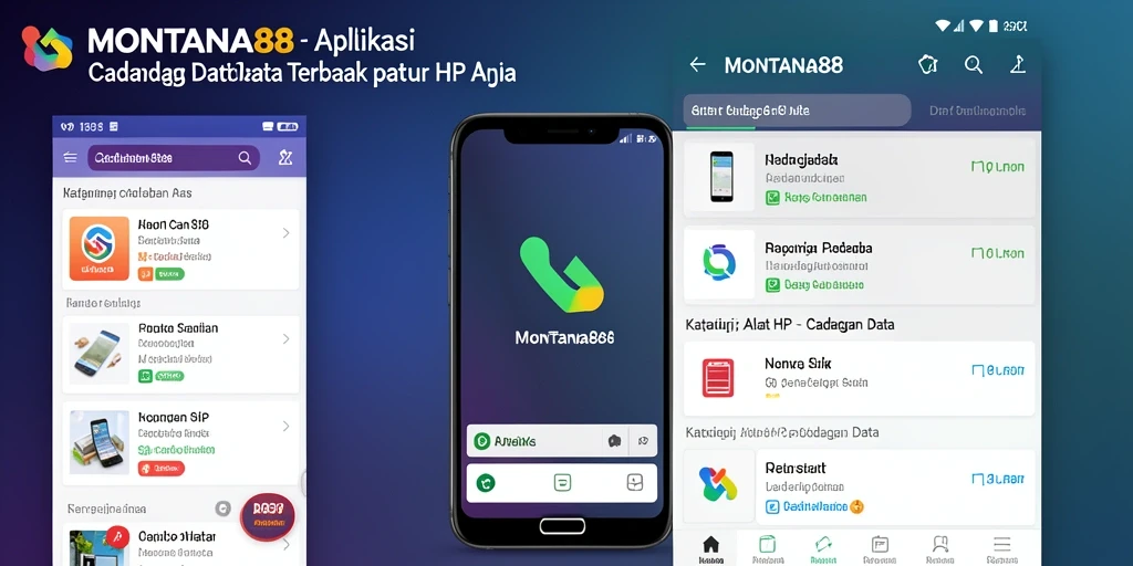Tampilan antarmuka MONTANA88 yang sederhana dan fungsional untuk cadangan data.