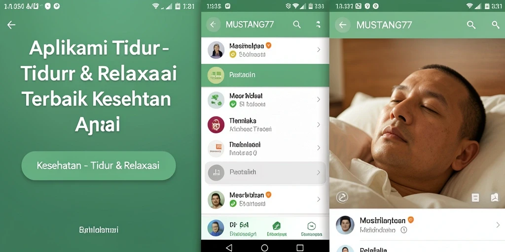 Antarmuka MUSTANG77 yang menenangkan untuk Tidur & Relaksasi.