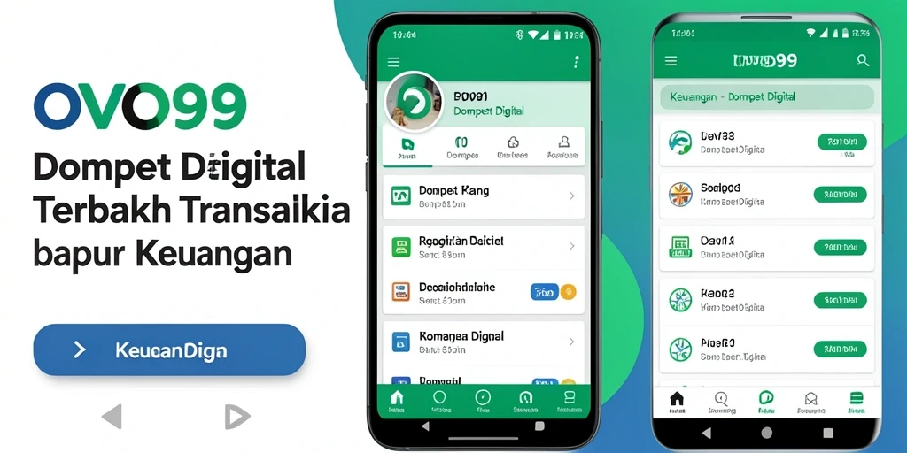 Antarmuka OVO99 yang sederhana untuk Dompet Digital.