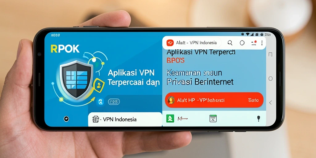 Tampilan antarmuka RPOK yang sederhana dan intuitif untuk pengguna VPN Indonesia.