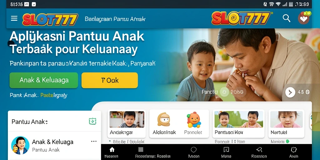 Antarmuka user-friendly dari aplikasi Pantau Anak SLOT777.