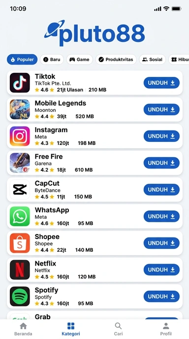 Pluto88 | Hub Unduhan Terbaik untuk Aplikasi Populer